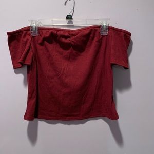 off the shoulder crop top